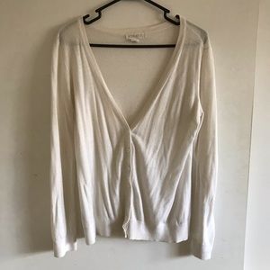 White cardigan